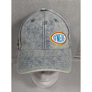 New! O'Neill Surf Supply Co Denim Hat Adjustable Logo Embroidered Continental